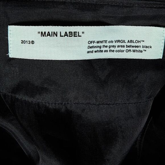 Off-White Black Organza & Knit Hoodie Zip-Up Jacket M - Picture 4 of 4